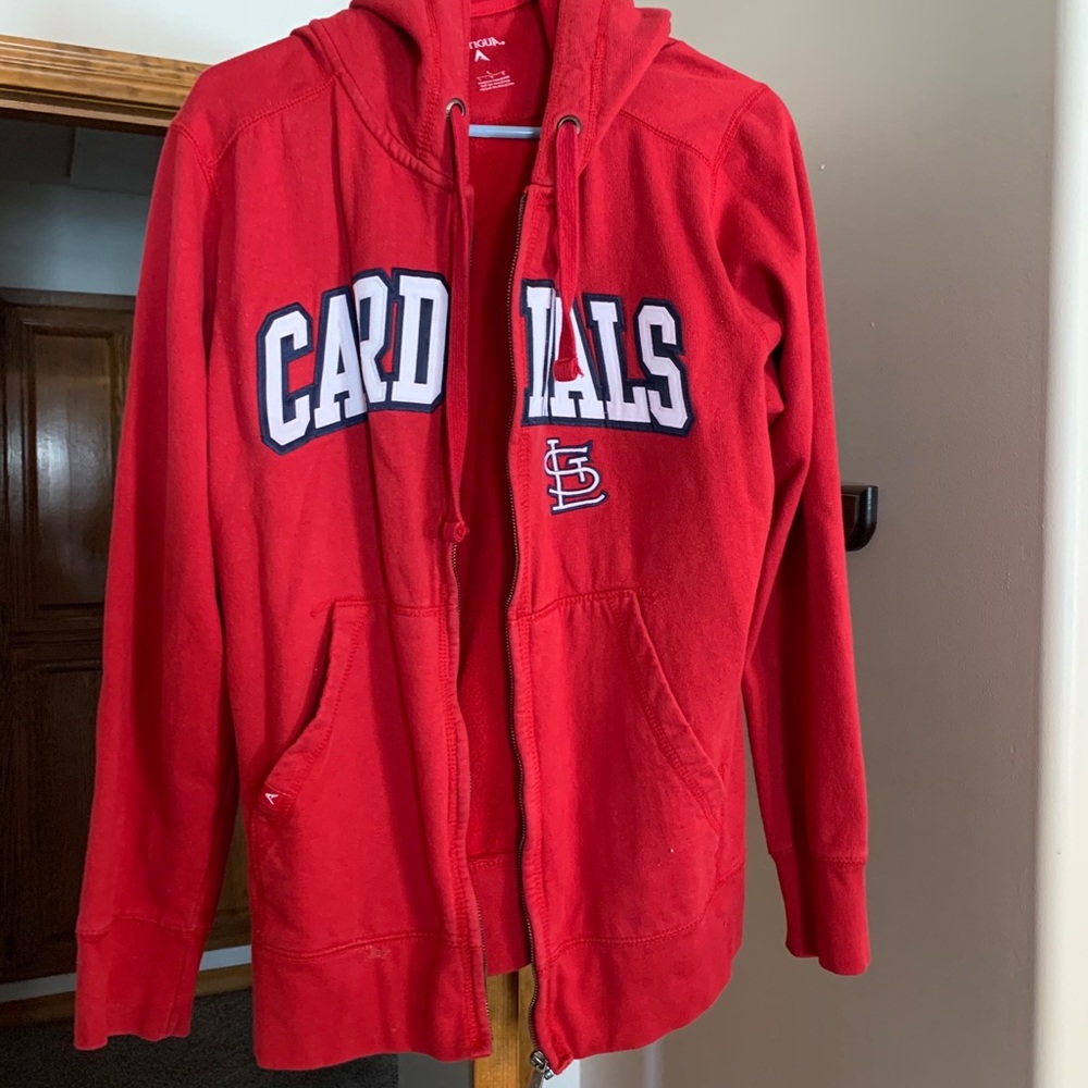 STL cardinals full zip hoodie